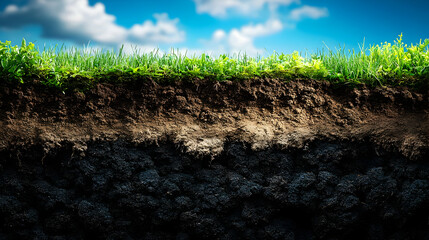 Cross Section Soil Illustration