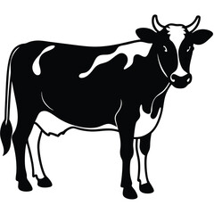 Adobe Illustratosilhouette or illustration of a cow or buffalor Artwork
