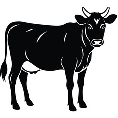 Adobe Illustratosilhouette or illustration of a cow or buffalor Artwork
