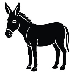 Donkey Vector Silhouette