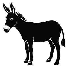 Donkey Vector Silhouette