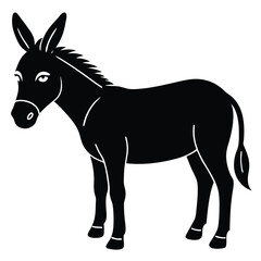 Donkey Vector Silhouette