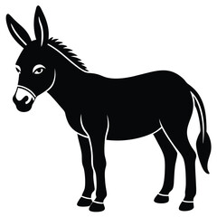 Donkey Vector Silhouette