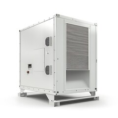 Modular HVAC unit with white, and isolated.