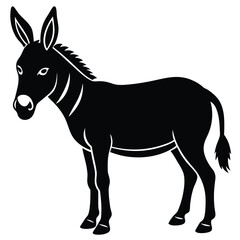 Donkey Vector Silhouette