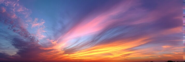 Obraz premium Colorful sunset cloudscape