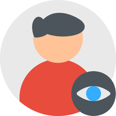 View Male Profile single vector illustration icon