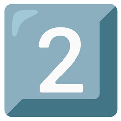 Blue Square Number 2
