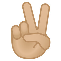 Victory Hand Medium-Light Skin
