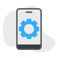 Device Settings single vector illustration icon