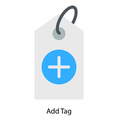 Add Tag single vector illustration icon