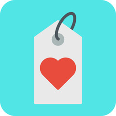 Favorite Tag single vector illustration icon