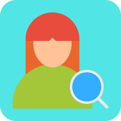 Find Female Profile single vector illustration icon