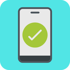 Valid Device single vector illustration icon