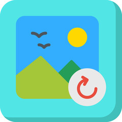 Reload Image single vector illustration icon