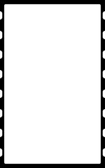 Large vector film frame with a transparent background