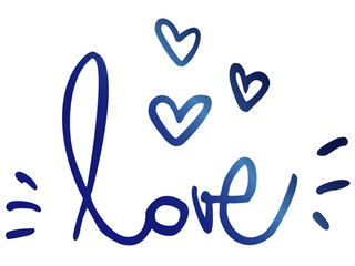 Love Kalligrafie Schriftzug