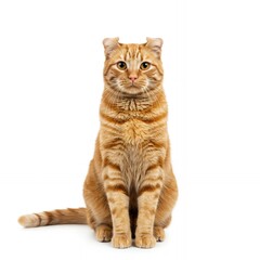 Obraz premium Alert orange cat sitting