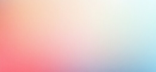 Soft Pastel Gradient Background with Pink, Peach, Blue and White Color Blend