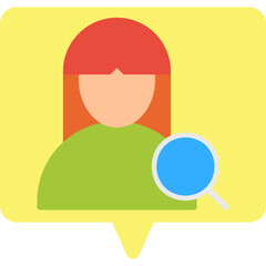 Find Female Profile single vector illustration icon