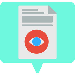 View Document single vector illustration icon
