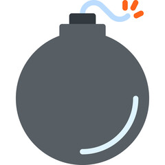 Bomb single vector illustration icon