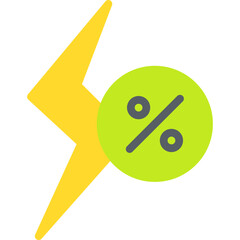 Cheap Energy single vector illustration icon