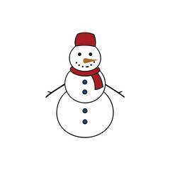 snowman with hat