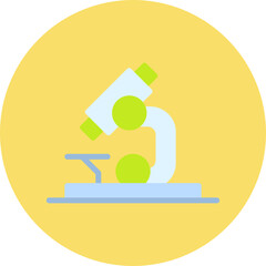 Microscope single vector illustration icon