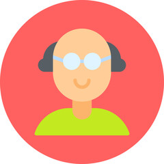 Scientist single vector illustration icon