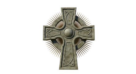 Isolated Celtic Cross Symbol