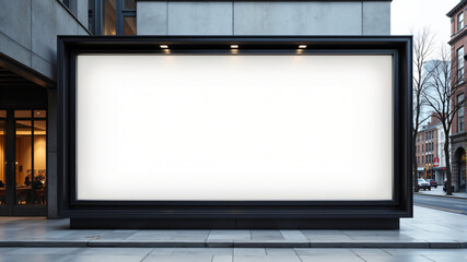 Fototapeta premium Modern Blank Billboard in Urban Setting