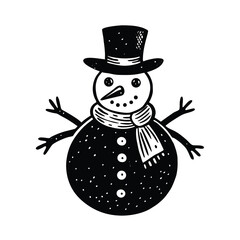 snowman vector illustration