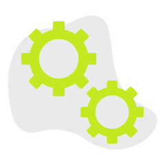 Gears single vector illustration icon