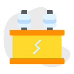 Power Transformer single vector illustration icon