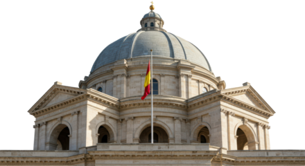 Isolated Spanish Parliament Building