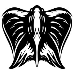 Tribal Cobra Snakes Design Displaying Venomous Fangs Ready To Attack Artwork