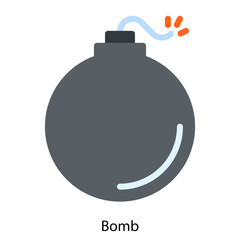 Bomb single vector illustration icon