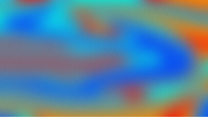 Gradient background with retro grainy film texture. Blurred chroma background. Vintage Noise Effect.