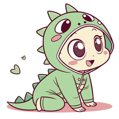 Funny pink pig baby character face illustration