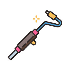 Welding Torch Icon: Metal Work and Cutting Tool