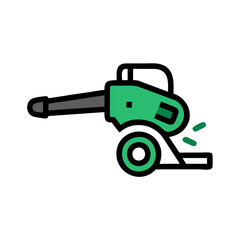 Pressure washer spray gun vector icon illustration logo