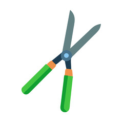Illustration of garden shears for trimming bushes and hedges