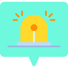 Siren single vector illustration icon