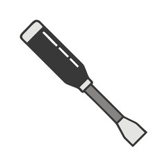 Flathead Screwdriver Illustration on a Black Background