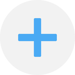 Plus single vector illustration icon