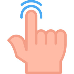 Tap single vector illustration icon