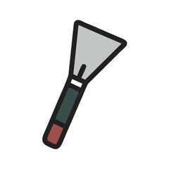 Cartoon Illustration: Plastic Scraper, Squeegee for Craft Projects