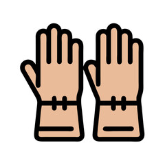 Ancient Egyptian gloves cartoon symbol, illustration icon design