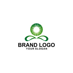 abstract green logo vector design